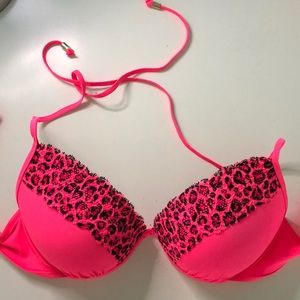 PINK push-up bikini top